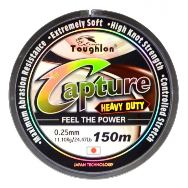 Леска для рыбалки, Toughlon Capture, 150м, сечение 0.25мм